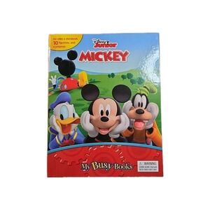 Disney Junior Mickey Mouse Clubhouse My Busy Books Storybook Figurines Playmat